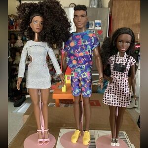 Lot of 3 AA Barbie/Fashion Dolls